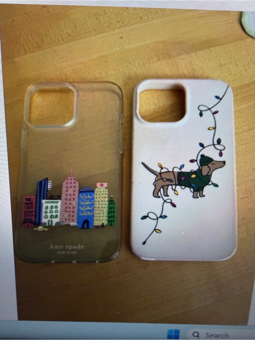 Kate Spade iPhone 13 Pro Max Covers Christmas Dog and NYC Skyline